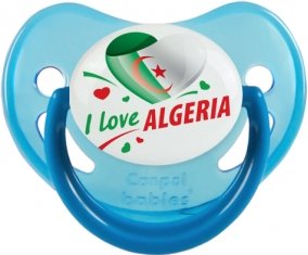 I love algeria design 2 Tétine Physiologique Bleue phosphorescente