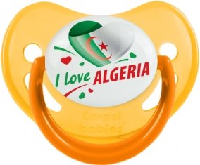 I love algeria design 2 Tétine Physiologique Jaune phosphorescente