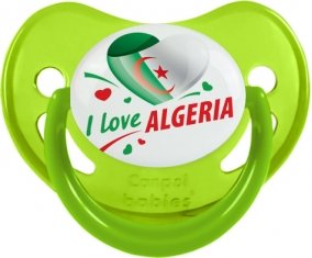 I love algeria design 2 Tétine Physiologique Vert phosphorescente