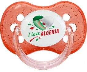 I love algeria design 2 Sucete Cerise Rouge à paillette