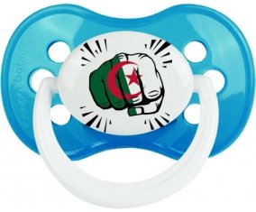 Drapeau Algérie Coup de poing Sucette Anatomique Cyan classique