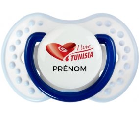 I love Tunisia design 3 avec prénom Sucete LOVI Dynamic Marine-blanc-bleu classique