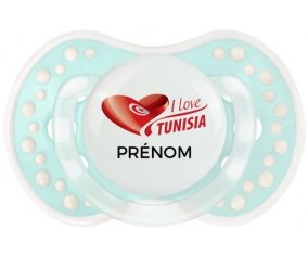 I love Tunisia design 3 avec prénom Sucete LOVI Dynamic Retro-turquoise-lagon classique