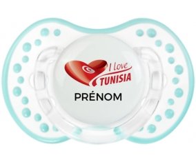 I love Tunisia design 3 avec prénom Sucete LOVI Dynamic Retro-blanc-lagon classique