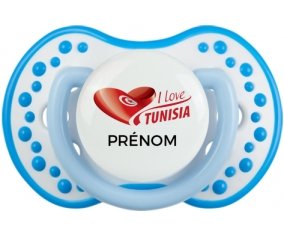 I love Tunisia design 3 avec prénom Sucete LOVI Dynamic Blanc-bleu phosphorescente