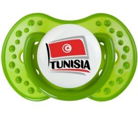 Flag Tunisia design 1 Tétine LOVI Dynamic Vert classique