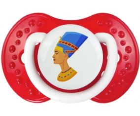 Néfertiti Sucette LOVI Dynamic Blanc-rouge classique