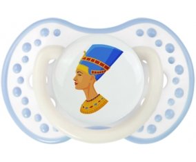 Néfertiti Sucette LOVI Dynamic Blanc-cyan classique