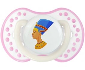 Néfertiti Sucette LOVI Dynamic Blanc-rose phosphorescente