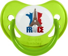 Carte France + Tour Eiffel Sucete Physiologique Vert phosphorescente