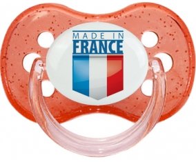 Made in France design 2 Tétine Cerise Rouge à paillette