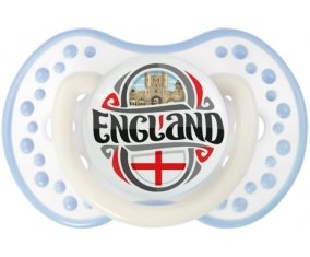 Flag England Tétine LOVI Dynamic Blanc-cyan classique