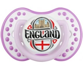 Flag England Tétine LOVI Dynamic Blanc-mauve classique