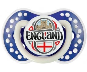 Flag England Tétine LOVI Dynamic Bleu-marine phosphorescente