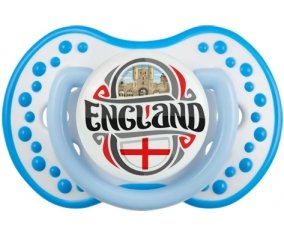 Flag England Tétine LOVI Dynamic Blanc-bleu phosphorescente