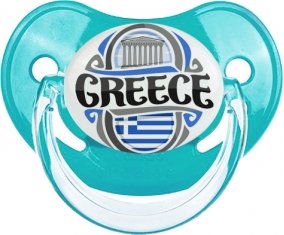 Flag Greece Tétine Physiologique Bleue classique