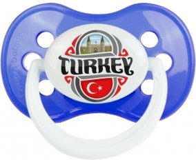 Flag Turkey Sucette Anatomique Bleu classique