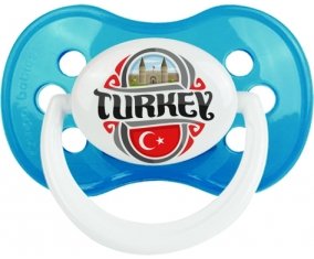 Flag Turkey Sucette Anatomique Cyan classique