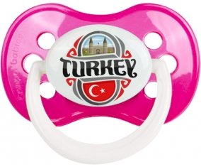 Flag Turkey Sucette Anatomique Rose foncé classique