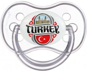 Flag Turkey Sucette Anatomique Transparente classique