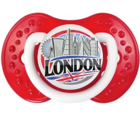 Ville de London Tétine LOVI Dynamic Blanc-rouge classique