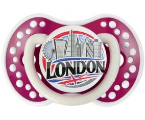 Ville de London Tétine LOVI Dynamic Fuchsia phosphorescente