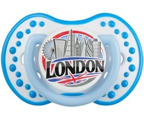 Ville de London Tétine LOVI Dynamic Blanc-bleu phosphorescente