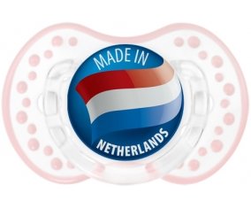 Made in NETHERLANDS Retro-blanc-rose-tendre classique