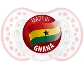 Made in GHANA Retro-blanc-rose-tendre classique