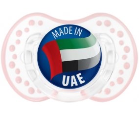 Made in UAE Retro-blanc-rose-tendre classique