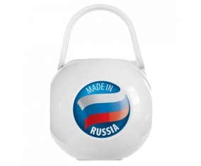 Boîte à tétine Made in RUSSIA de couleur Blanche