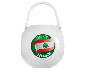 Boîte à sucette Made in LEBANON de couleur Blanche