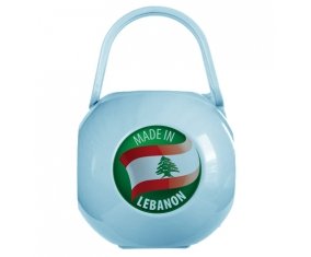 Boîte à sucette Made in LEBANON de couleur Bleue