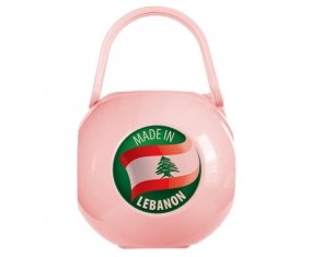 Boîte à sucette Made in LEBANON de couleur Rose