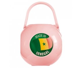 Boîte à sucette Made in SENEGAL de couleur Rose