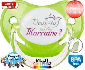 Veux-tu être ma marraine? Style2: Sucette Physiologique-su7.fr