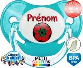 Ballon foot Maroc + prénom: Sucette Physiologique-su7.fr