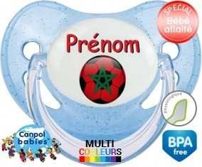 Ballon foot Maroc + prénom: Sucette Physiologique-su7.fr