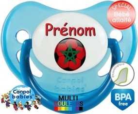 Ballon foot Maroc + prénom: Sucette Physiologique-su7.fr