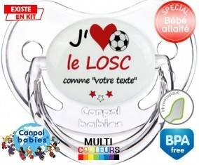 J'aime le losc + prénom: Sucette Physiologique-su7.fr