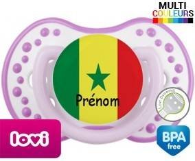 Drapeau senegal + prénom: Sucette LOVI Dynamic-su7.fr