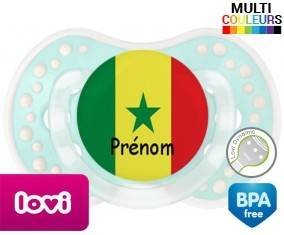 Drapeau senegal + prénom: Sucette LOVI Dynamic-su7.fr