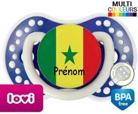 Drapeau senegal + prénom: Sucette LOVI Dynamic-su7.fr