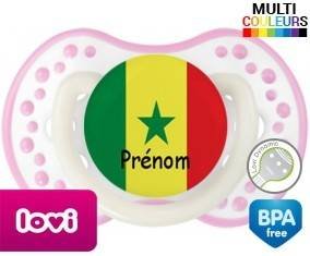 Drapeau senegal + prénom: Sucette LOVI Dynamic-su7.fr