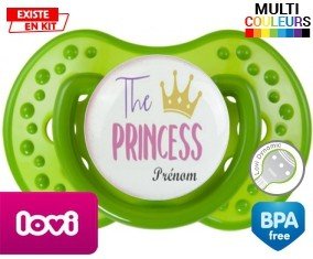 The princess + prénom : Sucette LOVI Dynamic personnalisée