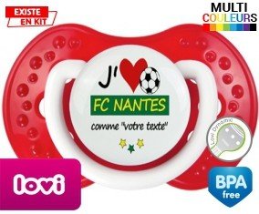 J'aime fc nantes + prénom: Sucette LOVI Dynamic-su7.fr