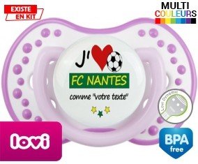 J'aime fc nantes + prénom: Sucette LOVI Dynamic-su7.fr