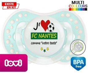 J'aime fc nantes + prénom: Sucette LOVI Dynamic-su7.fr