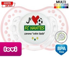 J'aime fc nantes + prénom: Sucette LOVI Dynamic-su7.fr