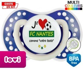 J'aime fc nantes + prénom: Sucette LOVI Dynamic-su7.fr